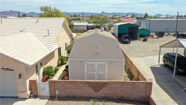 5790 S Gazelle Dr, Fort Mohave, AZ 86426 - drone / aerial view featuring a mountain view and a residential view