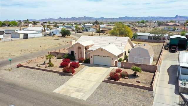 5790 S Gazelle Dr, Fort Mohave, AZ 86426 - bird's eye view with a residential view and a mountain view