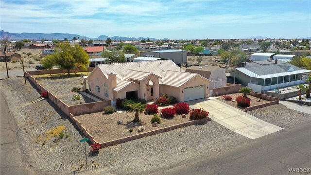 5790 S Gazelle Dr, Fort Mohave, AZ 86426 - aerial view featuring a mountain view and a residential view