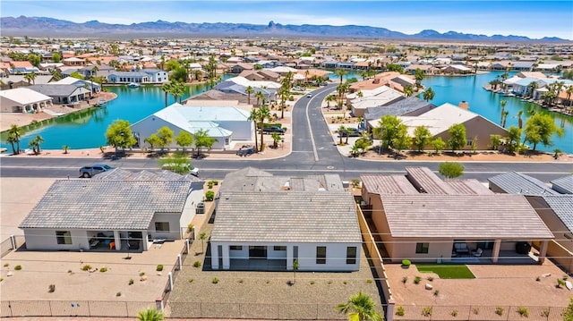 6183 S Lago Grande Dr, Fort Mohave, AZ 86426 - aerial perspective of suburban area with a water and mountain view