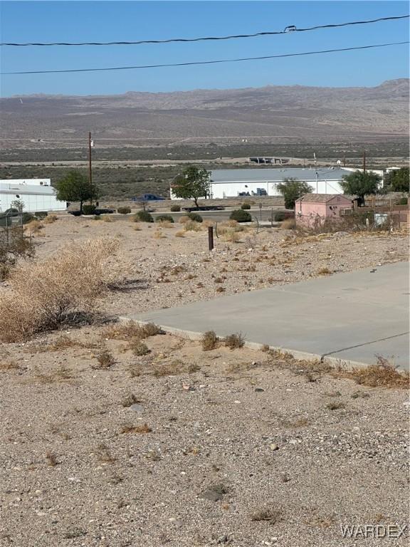 exterior space featuring a mountain view