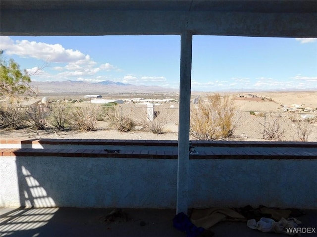 exterior details featuring a mountain view