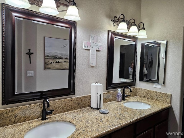 6246 S Vista Laguna Dr, Fort Mohave, AZ 86426 - bathroom featuring double vanity and a sink