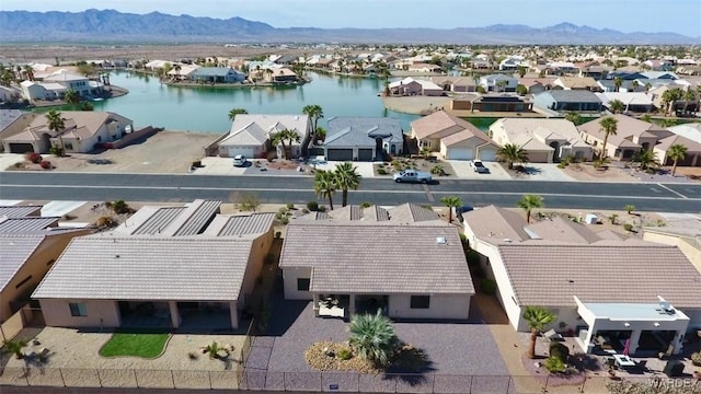 6246 S Vista Laguna Dr, Fort Mohave, AZ 86426 - aerial view featuring a water and mountain view and a residential view