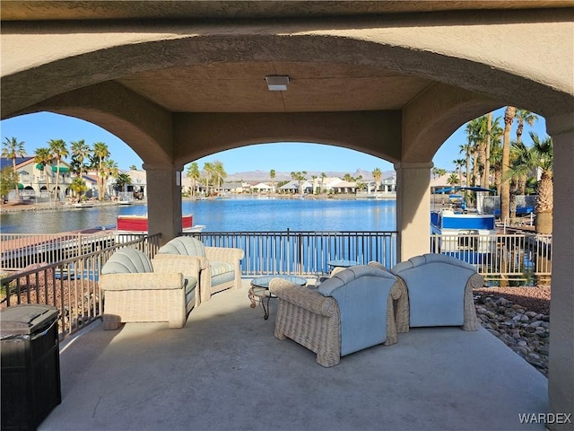 6246 S Vista Laguna Dr, Fort Mohave, AZ 86426 - view of patio / terrace featuring a water view