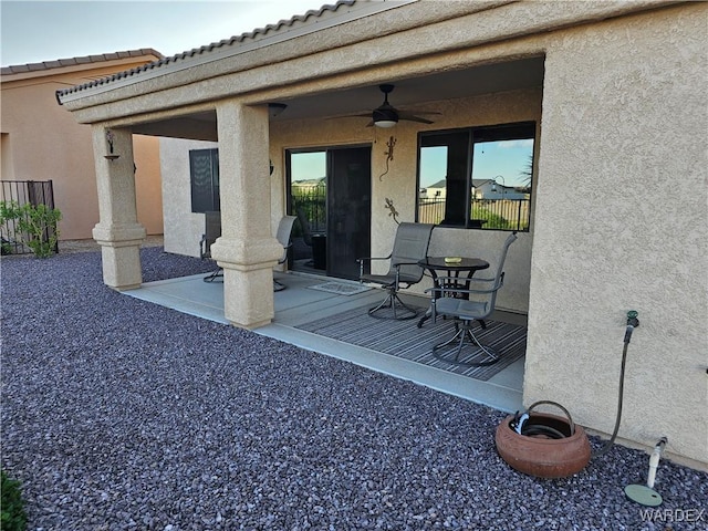 6246 S Vista Laguna Dr, Fort Mohave, AZ 86426 - exterior space featuring fence and a ceiling fan
