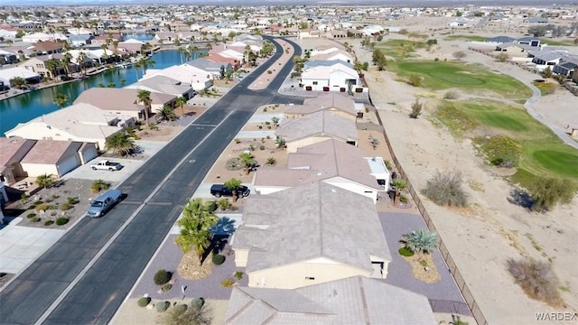 6246 S Vista Laguna Dr, Fort Mohave, AZ 86426 - bird's eye view featuring a water view, a residential view, and golf course view