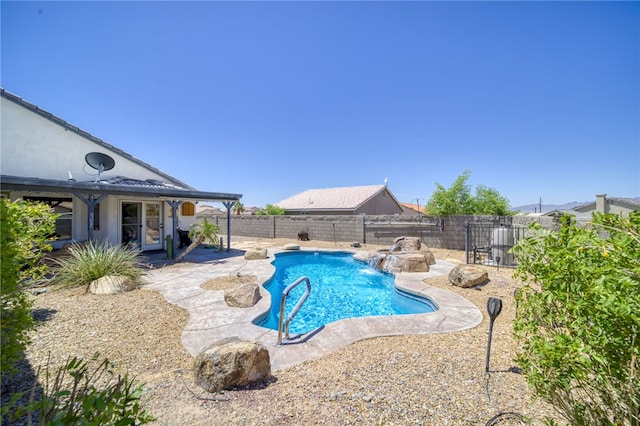 2041 E Sundance Dr, Fort Mohave, AZ 86426 - view of pool with a fenced backyard and a patio