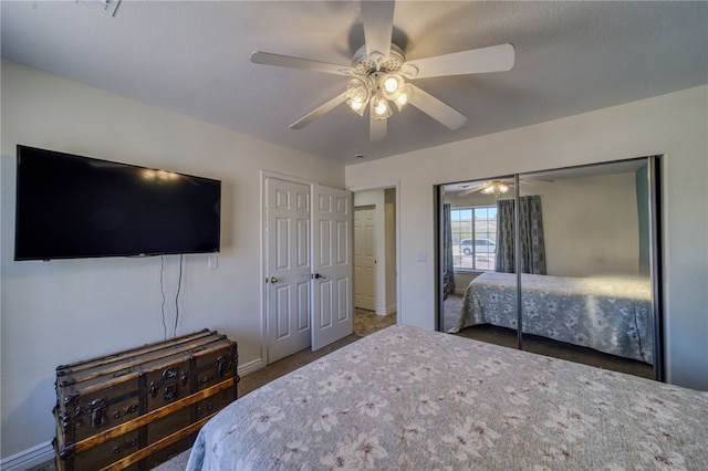 2041 E Sundance Dr, Fort Mohave, AZ 86426 - bedroom featuring carpet floors and a ceiling fan