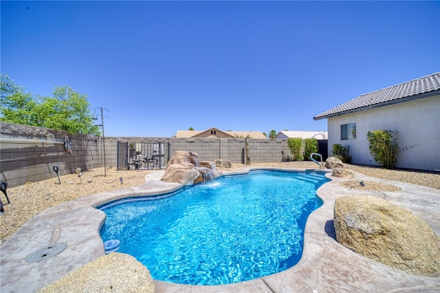 2041 E Sundance Dr, Fort Mohave, AZ 86426 - view of swimming pool with a fenced backyard