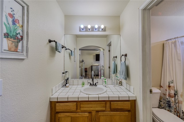 2041 E Sundance Dr, Fort Mohave, AZ 86426 - bathroom featuring vanity and a shower with shower curtain