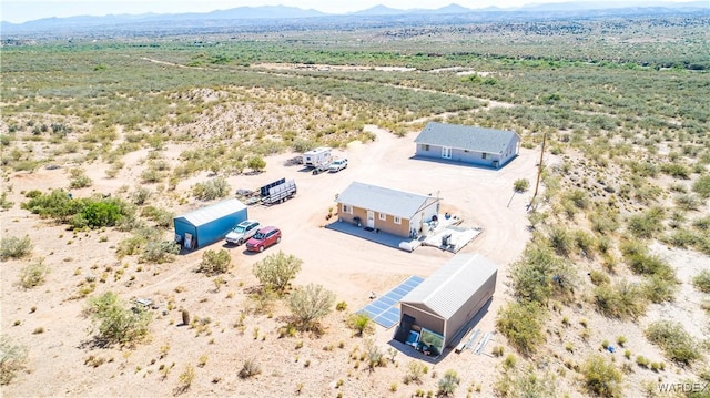 aerial view featuring a mountain view