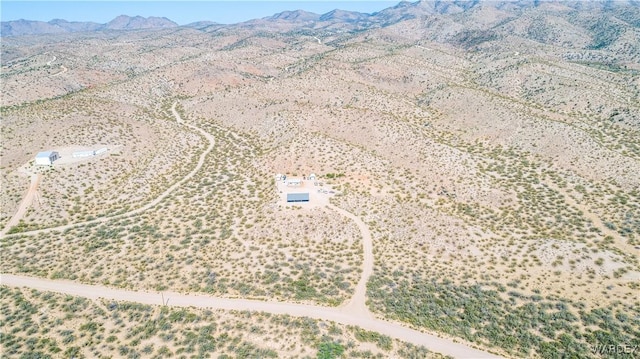 aerial view featuring a mountain view