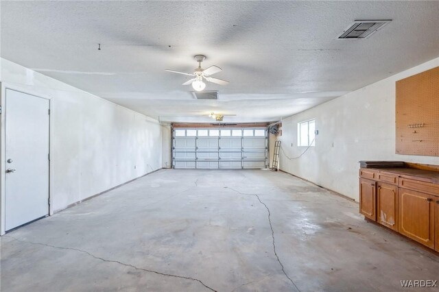 garage featuring visible vents