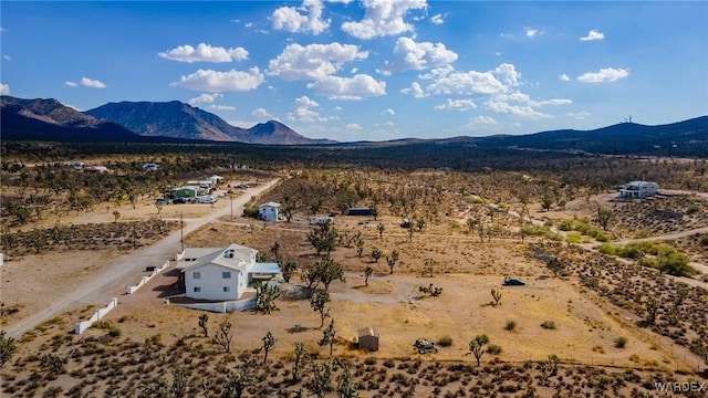 bird's eye view featuring a mountain view