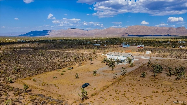 view of mountain feature featuring view of desert