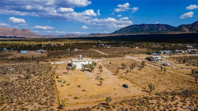 mountain view featuring a desert view
