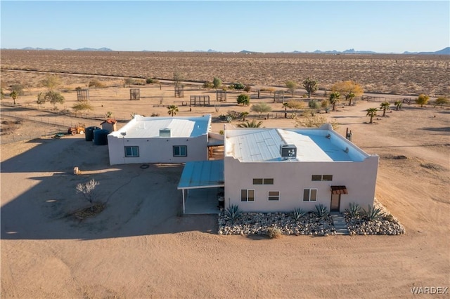 aerial view featuring a rural view