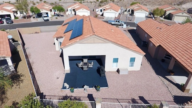 bird's eye view with a residential view