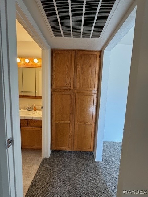 1280 Mohave Dr Unit 8A, Bullhead City, AZ 86442 - corridor with carpet flooring and visible vents