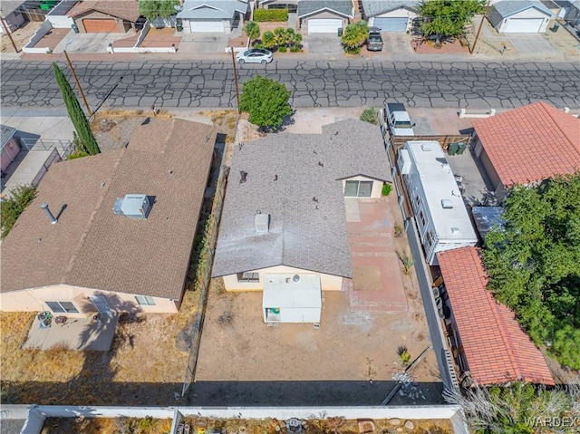 aerial view featuring a residential view