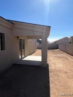 view of patio with a fenced backyard