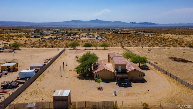 bird's eye view featuring a mountain view