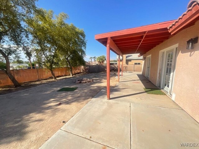 view of patio / terrace with a fenced backyard