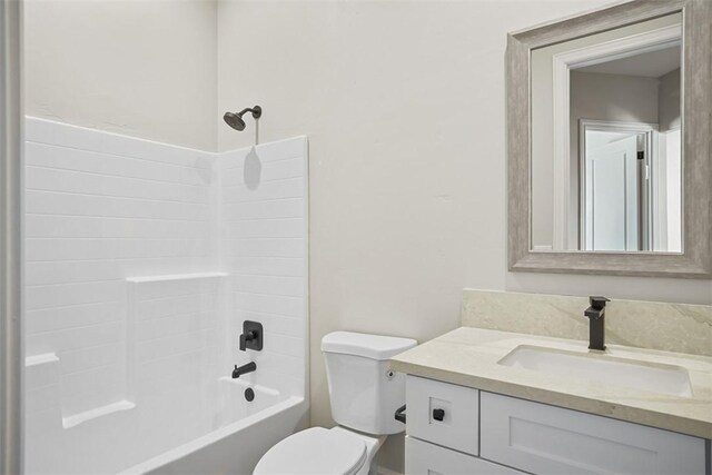 6068 S Greenhorn Dr, Fort Mohave, AZ 86426 - full bath featuring vanity, toilet, and  shower combination