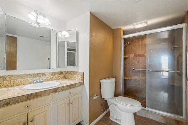 898 Crestwood Ln, Kingman, AZ 86409 - full bath featuring vanity, a stall shower, and tile patterned floors