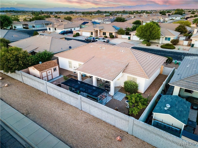 birds eye view of property featuring a residential view