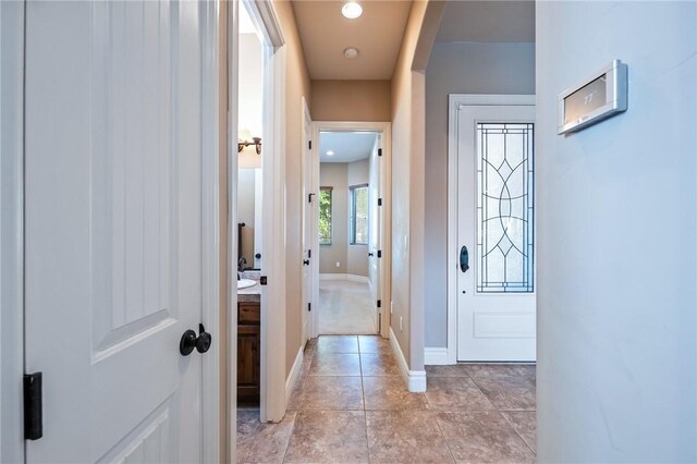 10726 S Shimmering Way, Mohave Valley, AZ 86440 - foyer featuring arched walkways and light tile patterned floors