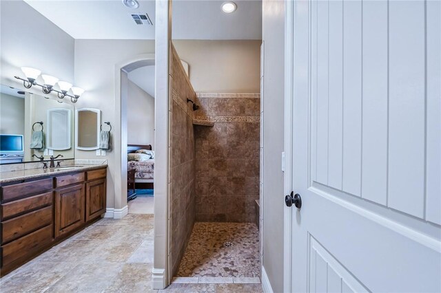 10726 S Shimmering Way, Mohave Valley, AZ 86440 - ensuite bathroom with tiled shower and vanity