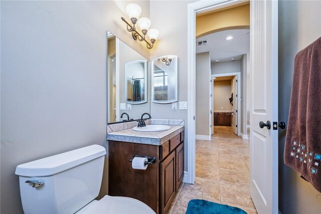 10726 S Shimmering Way, Mohave Valley, AZ 86440 - bathroom featuring vanity and tile patterned floors