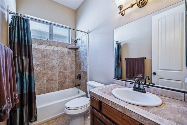 10726 S Shimmering Way, Mohave Valley, AZ 86440 - full bathroom featuring shower / bathtub combination with curtain and vanity