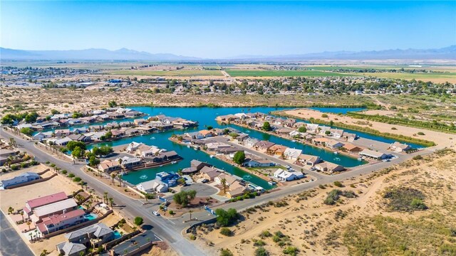 10726 S Shimmering Way, Mohave Valley, AZ 86440 - drone / aerial view of a water and mountain view