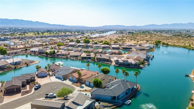 10726 S Shimmering Way, Mohave Valley, AZ 86440 - aerial perspective of suburban area featuring a water and mountain view