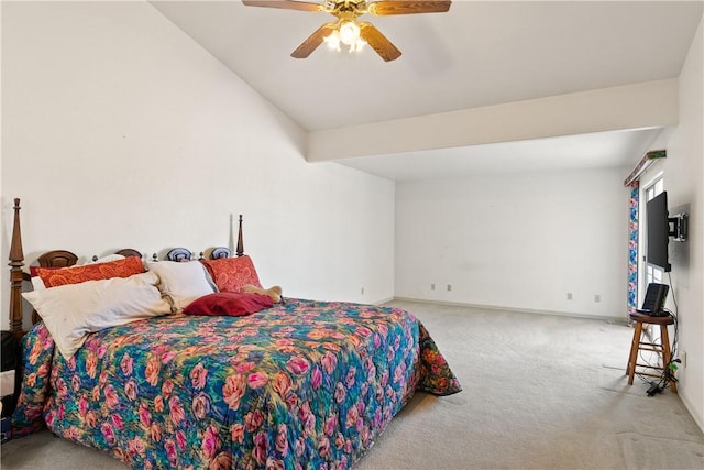 3628 N Venus Ct, Golden Valley, AZ 86413 - carpeted bedroom featuring baseboards and a ceiling fan