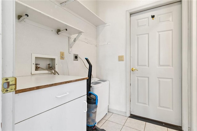 3628 N Venus Ct, Golden Valley, AZ 86413 - laundry room with electric dryer hookup, washer hookup, and light tile patterned flooring