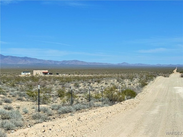 mountain view with a rural view