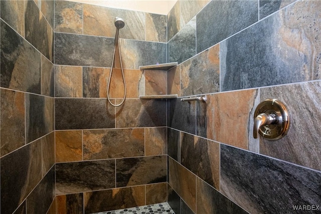 details featuring tiled shower