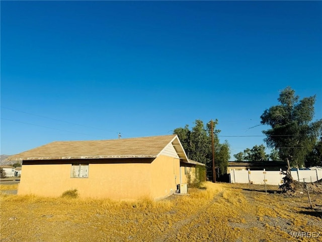 view of home's exterior featuring stucco siding