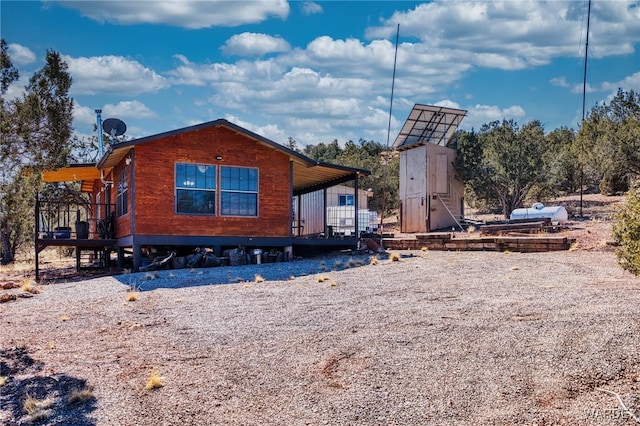 view of rear view of property