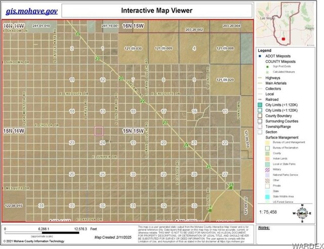 PARCEL2354 E Cholla Dr, Yucca AZ, 86438 land for sale