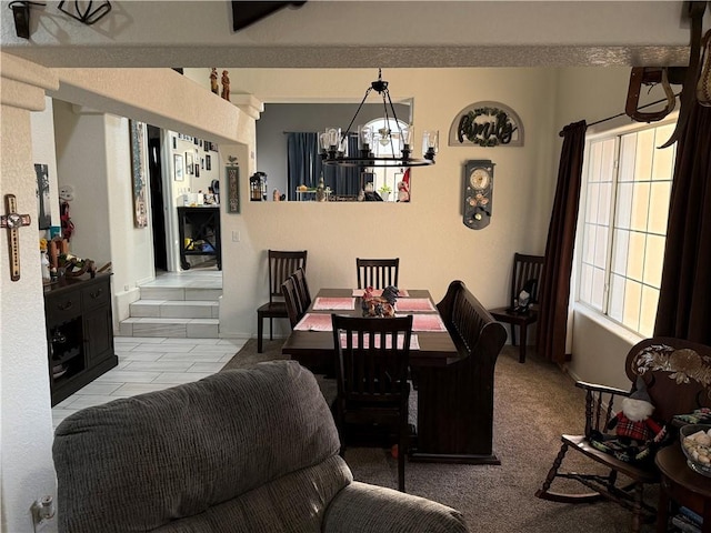 3483 Via Los Pozos, Bullhead City, AZ 86442 - dining space with a chandelier