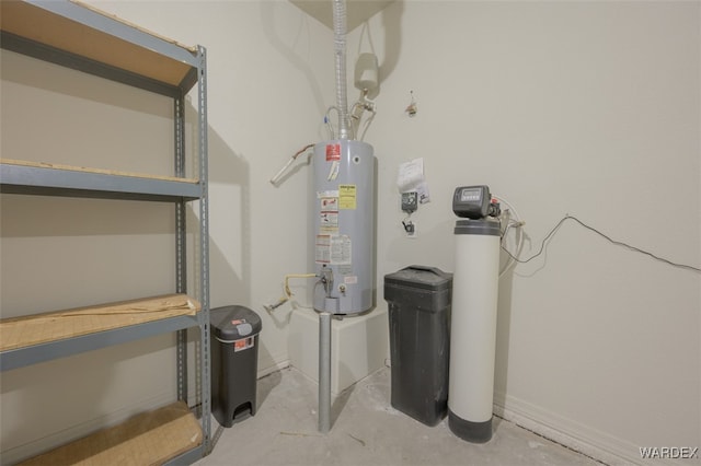 utilities featuring gas water heater