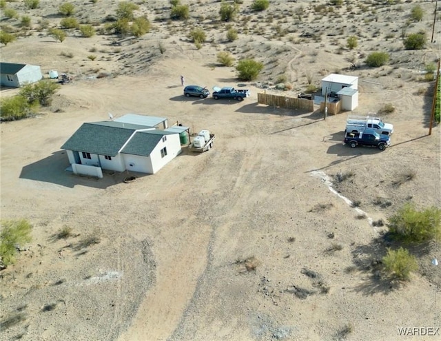 bird's eye view featuring view of desert