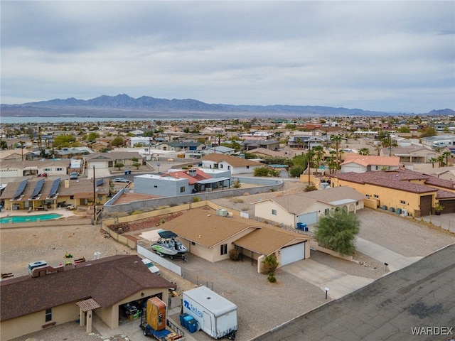 89 Keywester Dr, Lake Havasu, AZ 86403 - drone / aerial view with a mountain view and a residential view