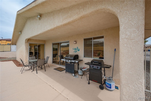 89 Keywester Dr, Lake Havasu, AZ 86403 - view of patio with outdoor dining space and a grill