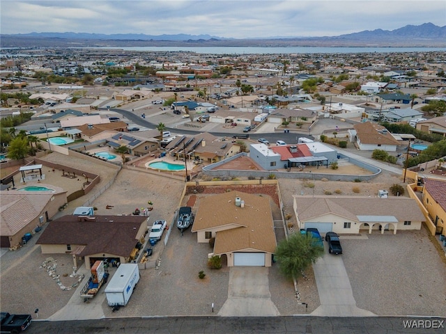 89 Keywester Dr, Lake Havasu, AZ 86403 - drone / aerial view featuring a mountain view and a residential view